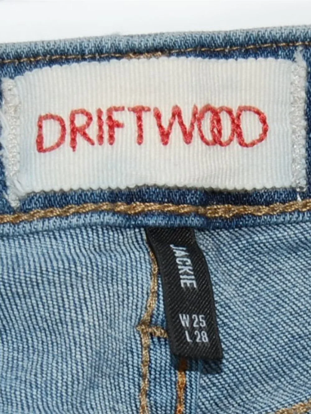 Driftwood Jackie Skinny Jeans W25 L28   Medium Wash Stretch Ankle Denim Boutique - Picture 11 of 15